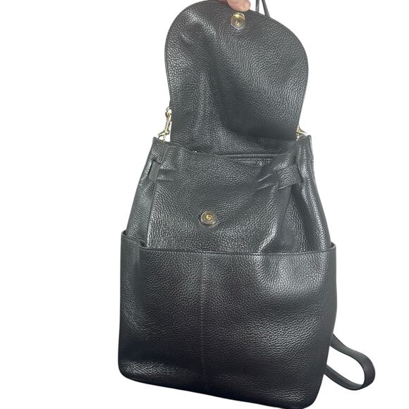 Cuyana Black Pebbled Leather Convertible Backpack Tote 13” original design - Picture 3 of 13